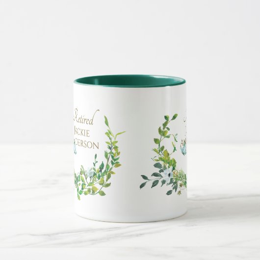 Botanisches Gold der Tasse für personalisierte Alt (Zentrum)