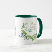 Botanisches Gold der Tasse für personalisierte Alt (VorderseiteRechts)