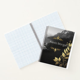 Botanisches Gold Foil-Notebook Notizblock