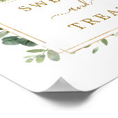 Botanisches Gold Green Süßigkeiten & Leckereien De Poster (Ecke)