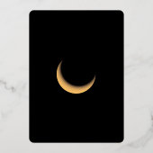 Botanisches Gold Silvester Party Einladung Foi (Rückseite)