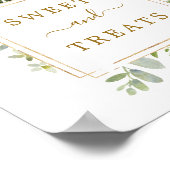 Botanisches Gold Süßigkeiten & Leckereien Square D Poster (Ecke)
