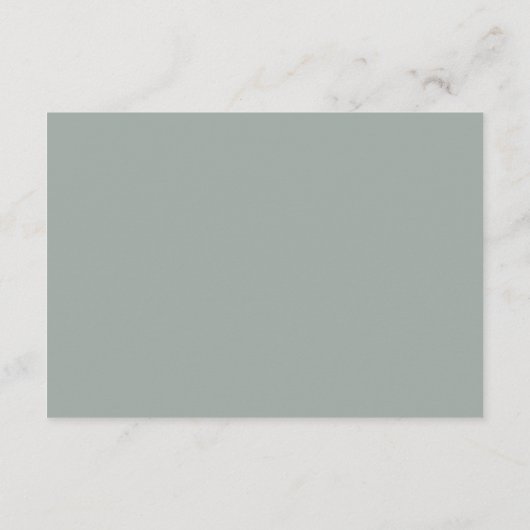 Botanisches Gold und grüne Hochzeit wünschen sich Begleitkarte (Rückseite)