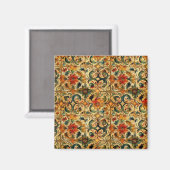 Botanisches Goldenes Zeitalter Magnet (Vorderseite/Rückseite)