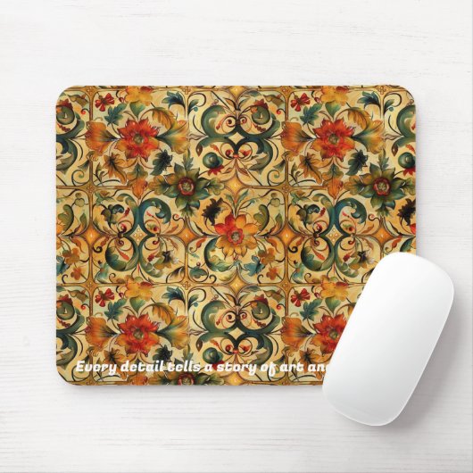 Botanisches Goldenes Zeitalter Mousepad (Mit Mouse)