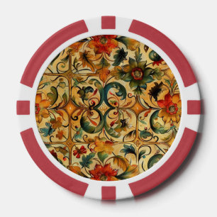 Botanisches Goldenes Zeitalter Pokerchips