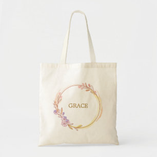 Botanisches Goldgrün Personalisieren Tragetasche