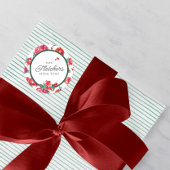 Botanisches Granatapfel Runder Aufkleber