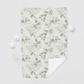 Botanisches Green Leaf Muster Golfhandtuch (Insitu)