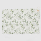 Botanisches Green Leaf Muster Golfhandtuch (Horizontal)