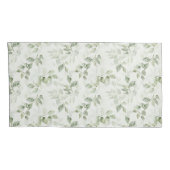 Botanisches Green Leaf Muster Kissenbezug (Rückseite-Rechts)