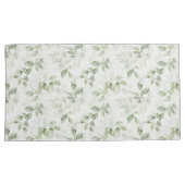 Botanisches Green Leaf Muster Kissenbezug (Vorderseite-Rechts)