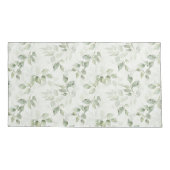 Botanisches Green Leaf Muster Kissenbezug (Rückseite-Links)