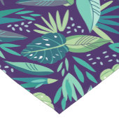 Botanisches Green & Lila Leafen Muster Kurzer Tischläufer (Ecke)