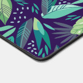 Botanisches Green & Lila Leafen Muster Schreibtischunterlage (Ecke)