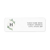 Botanisches Greenery Geometric Monogram (Vorne)