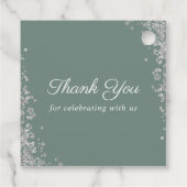 Botanisches Grün Erste heilige Kommunion Vielen Da Geschenkanhänger (Rückseite)