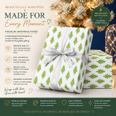 Botanisches grünes Aktendeckel-Set Geschenkpapier