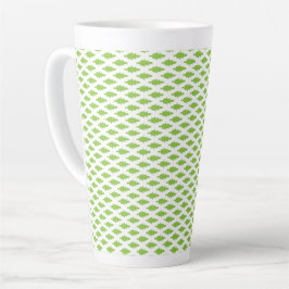Botanisches grünes Aktendeckel-Set Milchtasse
