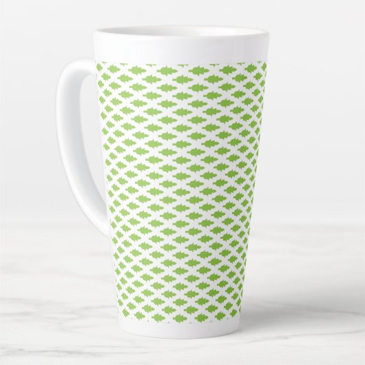 Botanisches grünes Aktendeckel-Set Milchtasse (Linke Ecke)