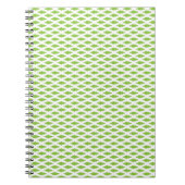Botanisches grünes Aktendeckel-Set Notizblock (Vorderseite)