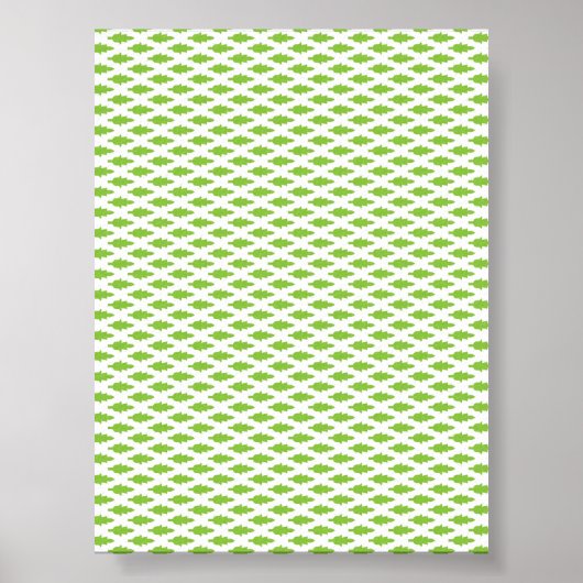 Botanisches grünes Aktendeckel-Set Poster (Vorne)