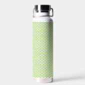 Botanisches grünes Aktendeckel-Set Trinkflasche (Rückseite)