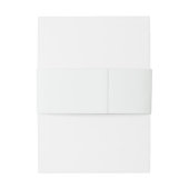 Botanisches grünes Lilly der Blumenzettelhochzeit Einladungsbanderole (Rückseitenbeispiel)