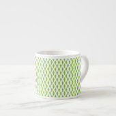 Botanisches grünes Ordner-Set Espressotasse (Vorderseite Rechts)