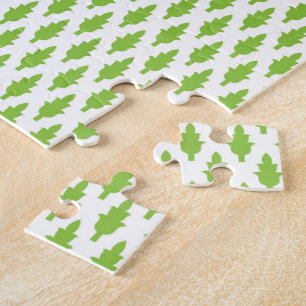 Botanisches grünes Ordner-Set Puzzle