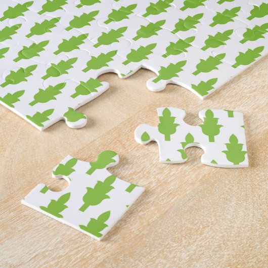 Botanisches grünes Ordner-Set Puzzle (Seite)