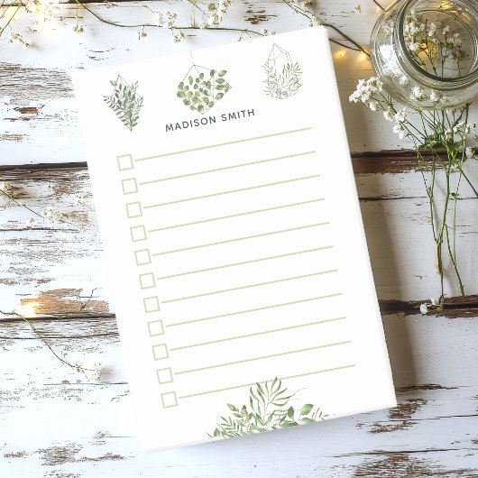 Botanisches Grünterrarium nach Maß Post-it Klebezettel