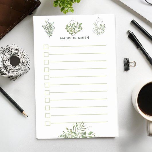 Botanisches Grünterrarium nach Maß Post-it Klebezettel