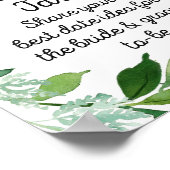 Botanisches Grünzeichen - Date Night Jar Poster (Ecke)