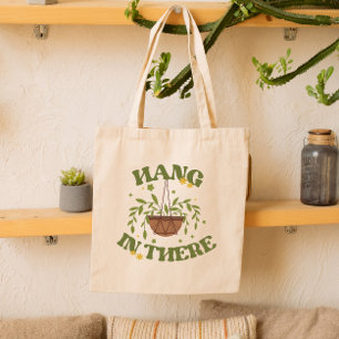 Botanisches 'Halte Durch' Positiv-Pflanzenliebhabe Tragetasche