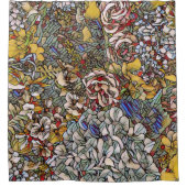 Botanisches Hartglas Duschvorhang (Vorderseite)