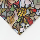 Botanisches Hartglas Fleecedecke (Ecke)