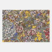 Botanisches Hartglas Geschenkpapier Set (Vorderseite)