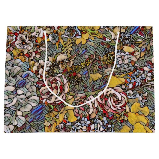 Botanisches Hartglas Große Geschenktüte (Vorderseite)