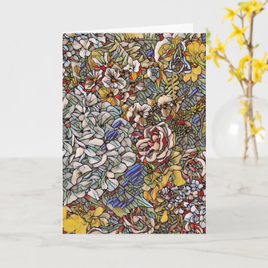 Botanisches Hartglas Karte (Gelbe Blume)