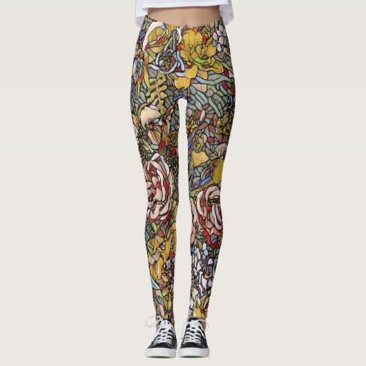 Botanisches Hartglas Leggings (Vorderseite)