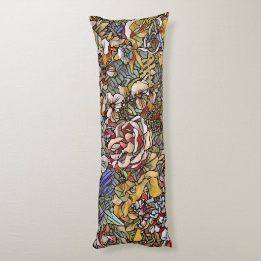 Botanisches Hartglas Seitenschläferkissen (Rückseite (Vertikal))