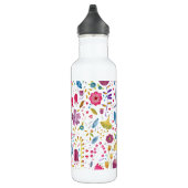 Botanisches Hedgerow-Muster Edelstahlflasche (Rechts)