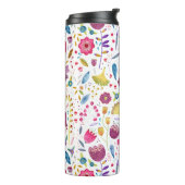 Botanisches Hedgerow-Muster Thermosbecher (Nach links gedreht)
