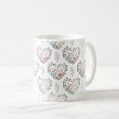 Botanisches Herz Valentinstag Kaffeetasse (VorderseiteRechts)