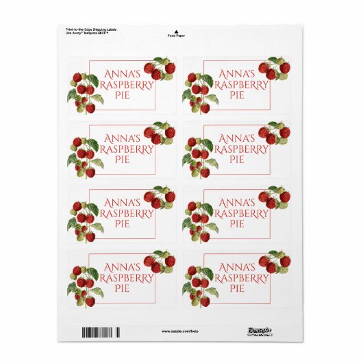 Botanisches Himbeerlebensmittel (Vorne)