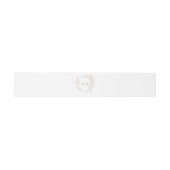 Botanisches Hochzeitgold-Wappen Einladungsbanderole (Flach)