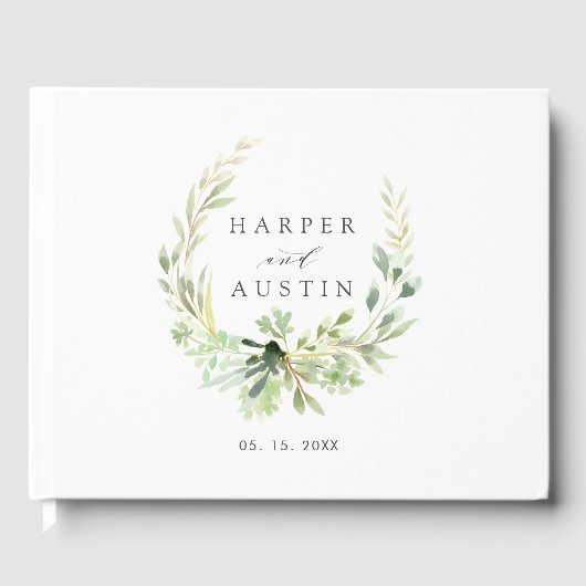 Botanisches Hochzeitguestbook Gästebuch (Vorderseite)