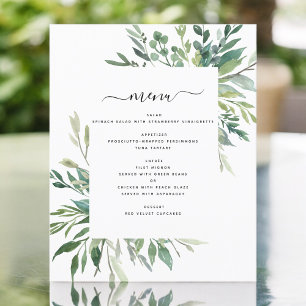 Botanisches Hochzeitmenü für Botanische Pflanzen