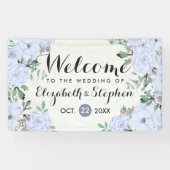 Botanisches Hochzeitsbanner mit elegantem Watercol Banner (Horizontal)